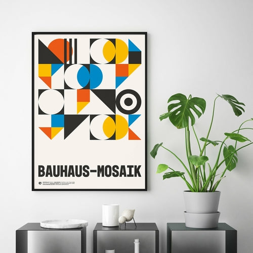 Lámina Decorativa Mosaico Bauhaus — Arte Geométrico Decorativo