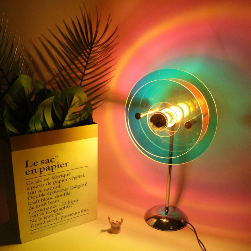 Lámpara Bauhaus Color — Luz Ambiental Acrílica