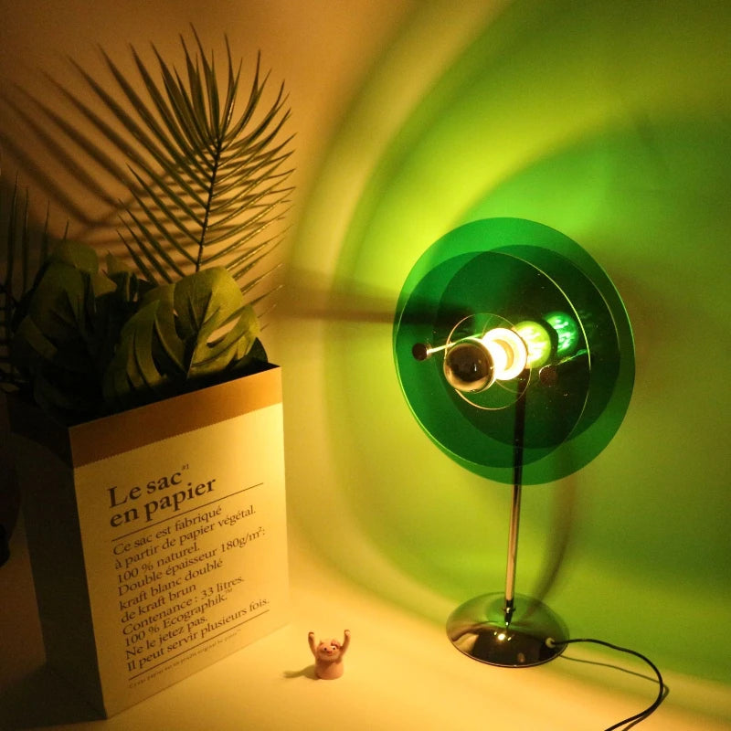 Lámpara Bauhaus Color — Luz Ambiental Acrílica