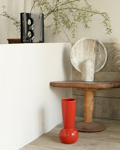 Jarrón Nara Rojo — Bauhaus Art Déco