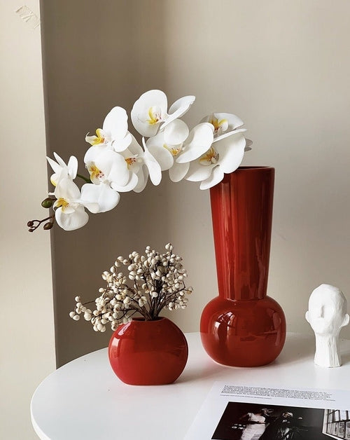 Jarrón Nara Rojo — Bauhaus Art Déco