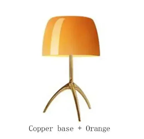 Lámpara de Mesa Lumier — Cristal Opalino y Cromo Pulido